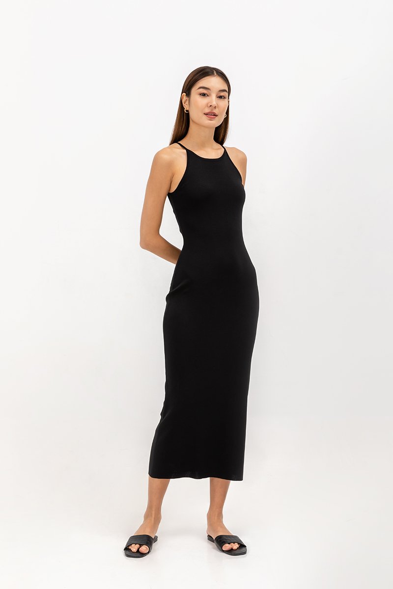 MINDI CUT IN KNIT DRESS