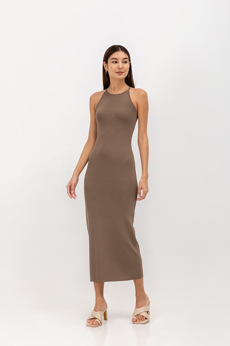 MINDI CUT IN KNIT DRESS