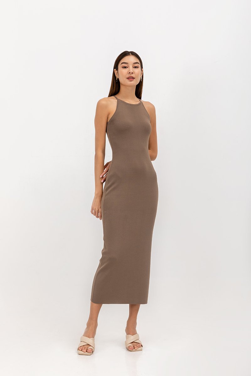 MINDI CUT IN KNIT DRESS