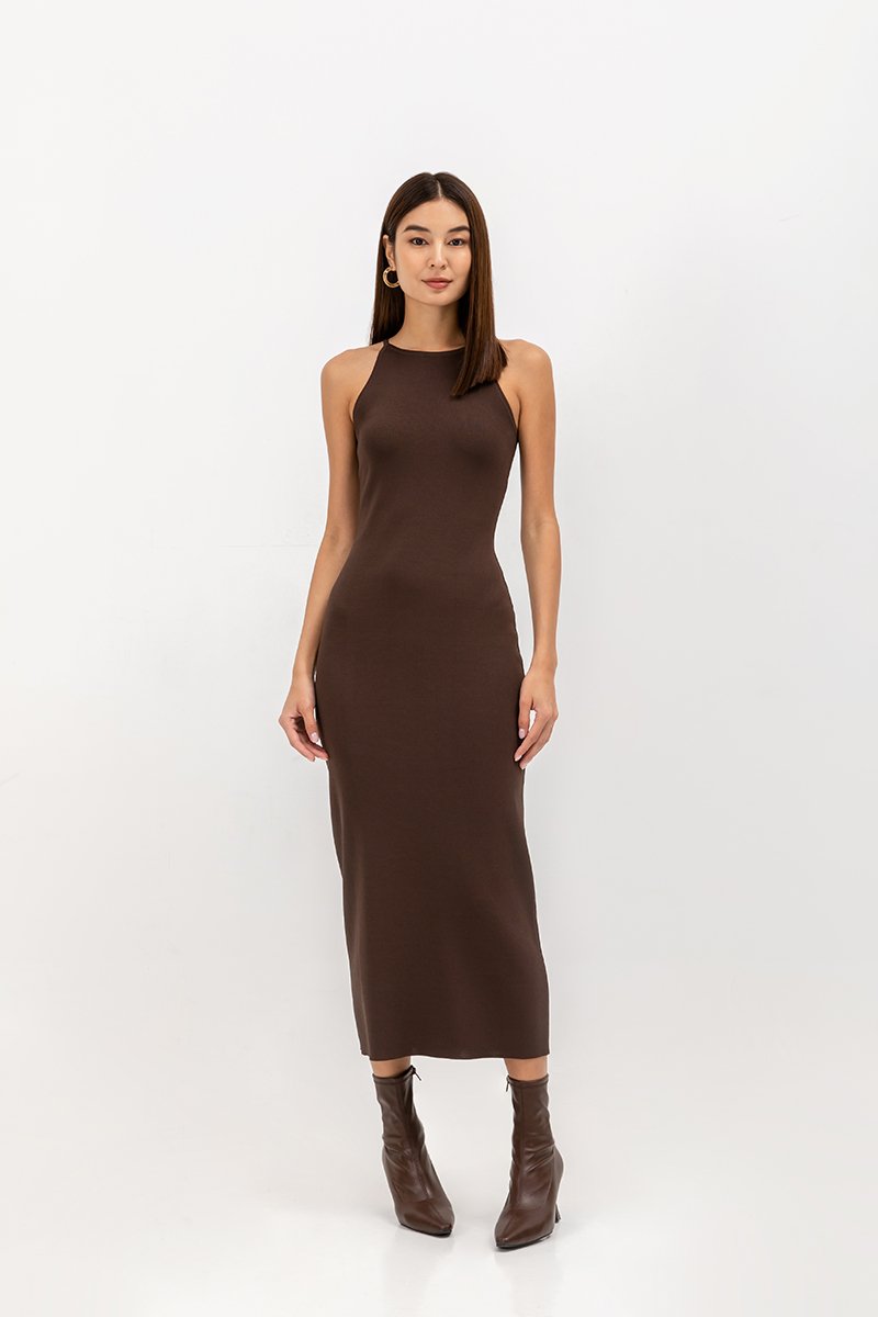 MINDI CUT IN KNIT DRESS