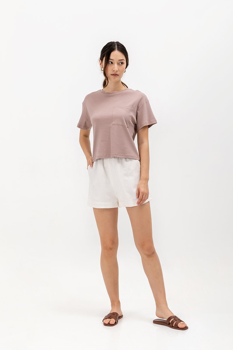 LIVIA PATCH POCKET T-SHIRT