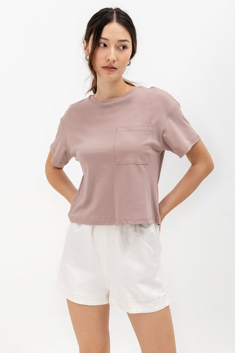LIVIA PATCH POCKET T-SHIRT
