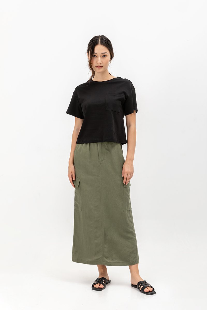 LIVIA PATCH POCKET T-SHIRT