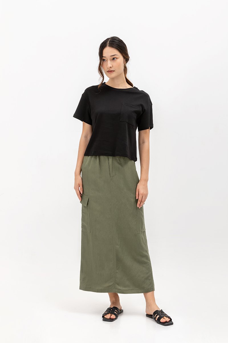 LIVIA PATCH POCKET T-SHIRT