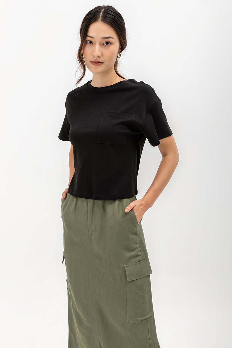 LIVIA PATCH POCKET T-SHIRT