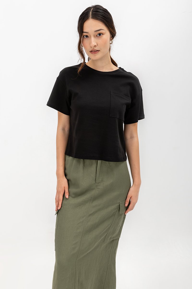 LIVIA PATCH POCKET T-SHIRT