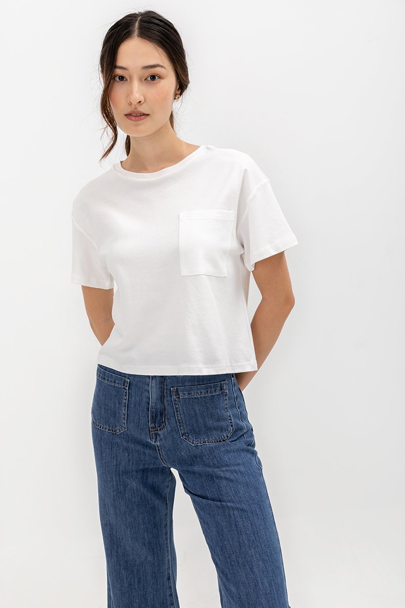LIVIA PATCH POCKET T-SHIRT