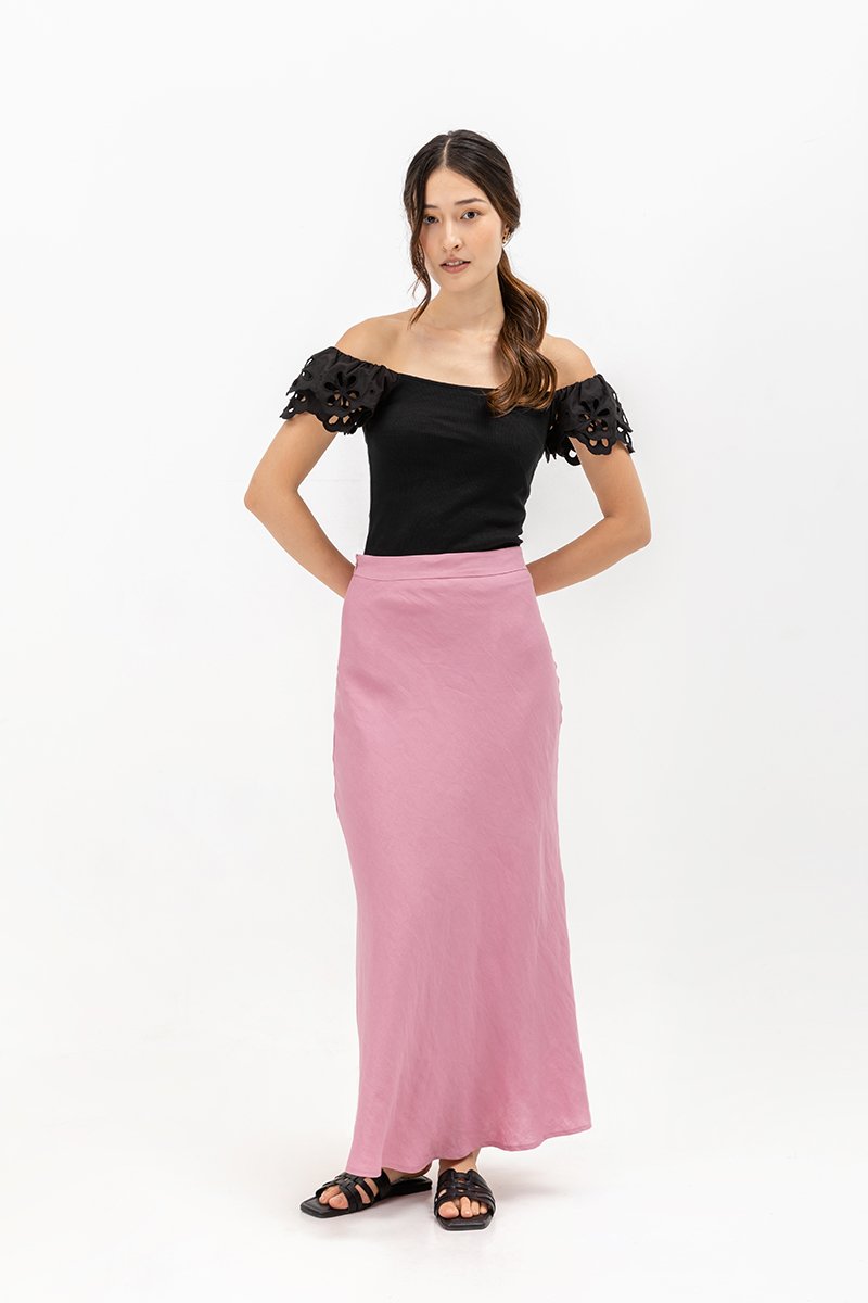 FERINA EYELET SLEEVE TOP