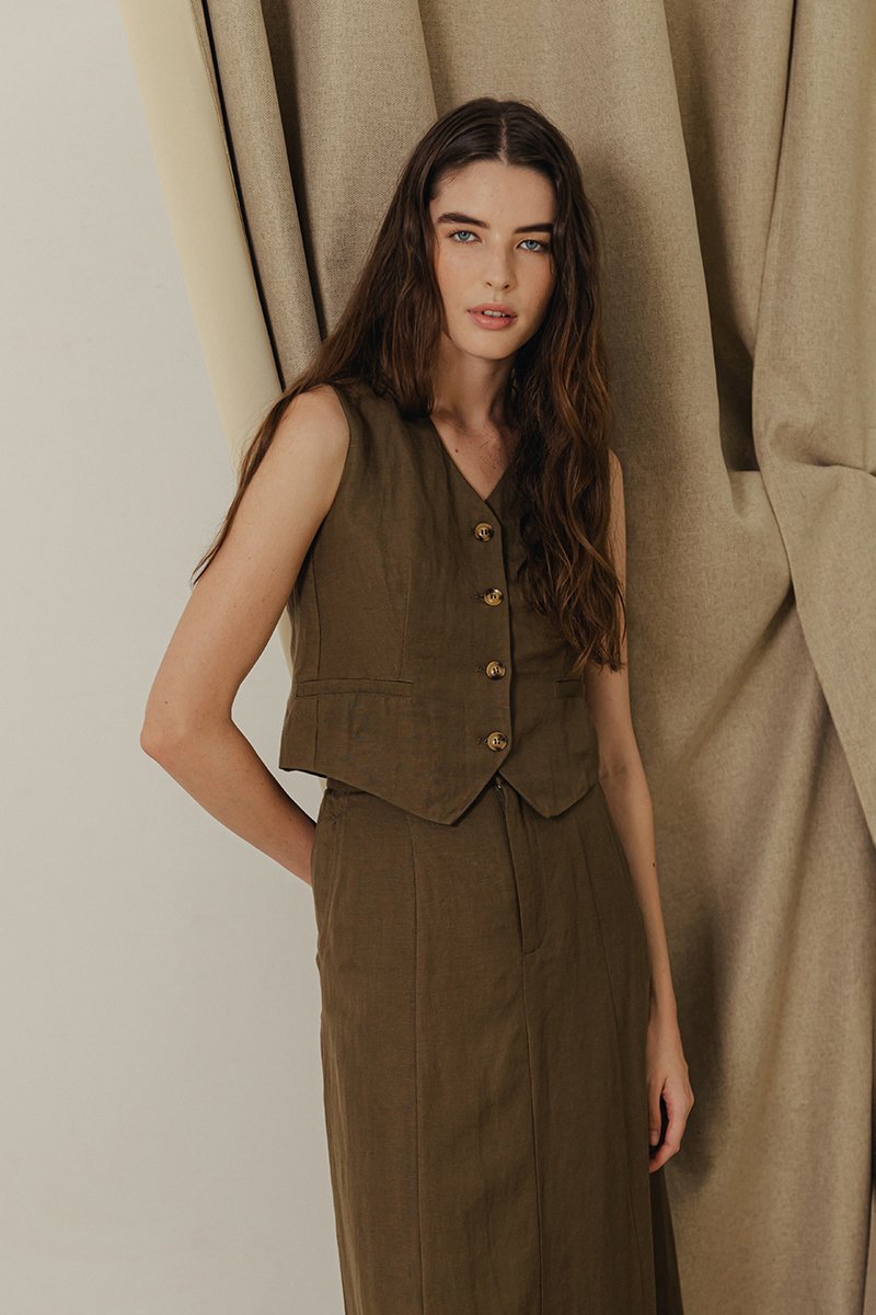 KENZIE LINEN VEST