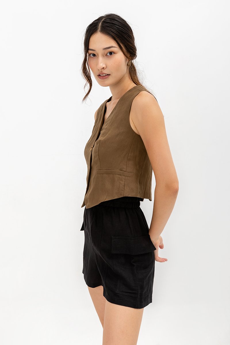 KENZIE LINEN VEST
