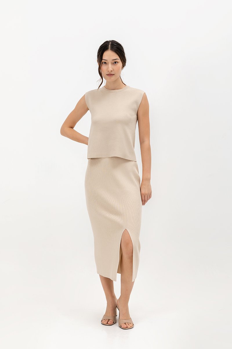 CARMINIA BACK KEYHOLE KNIT TOP CARMINIA BACK KEYHOLE KNIT TOP