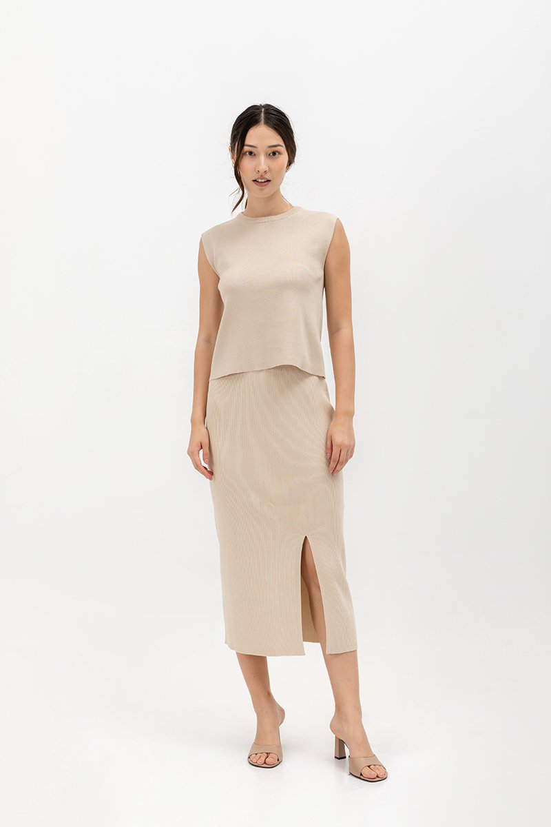 CARMINIA BACK KEYHOLE KNIT TOP CARMINIA BACK KEYHOLE KNIT TOP