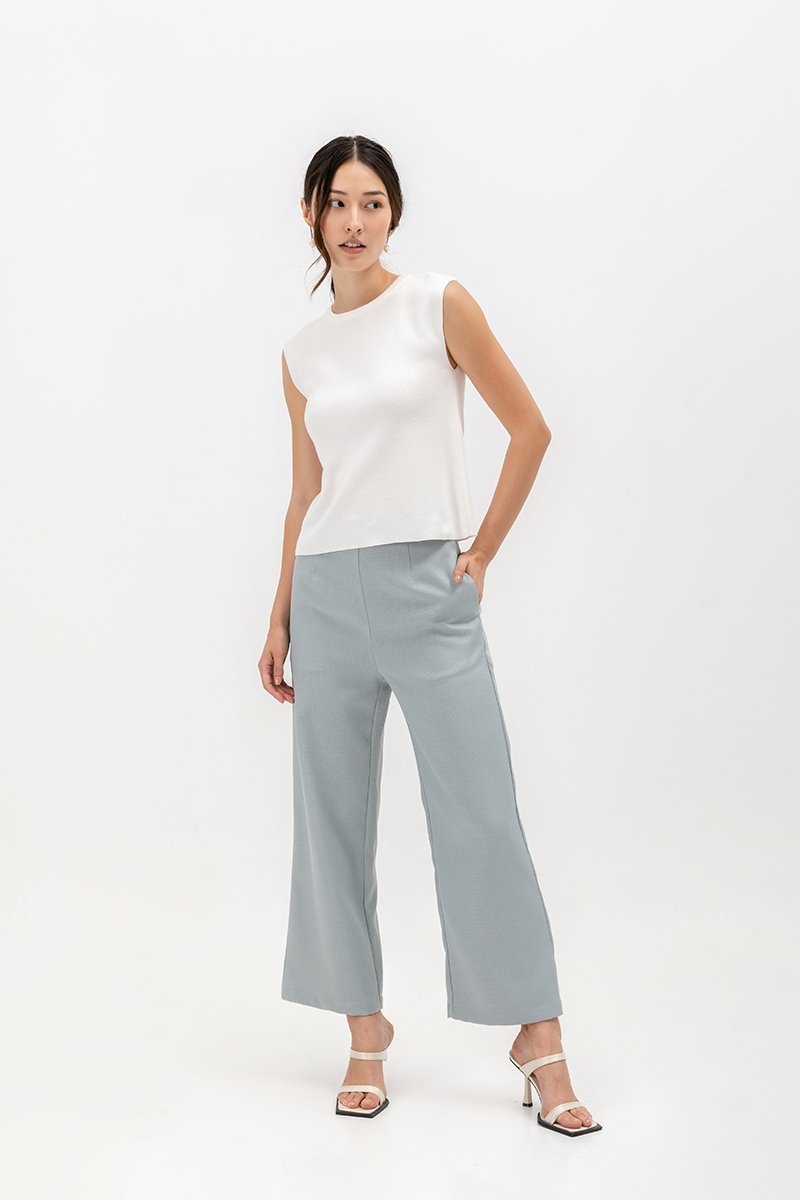 CARMINIA BACK KEYHOLE KNIT TOP CARMINIA BACK KEYHOLE KNIT TOP