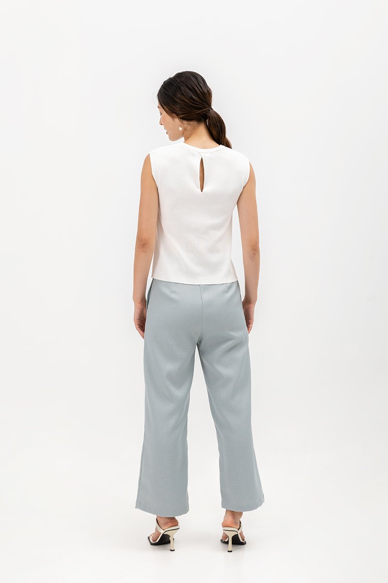 CARMINIA BACK KEYHOLE KNIT TOP CARMINIA BACK KEYHOLE KNIT TOP