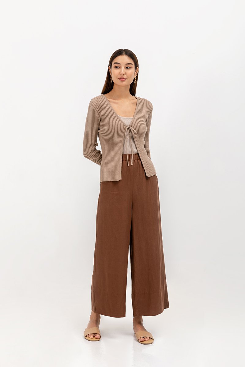 VIKI RIBBON TIE CARDIGAN