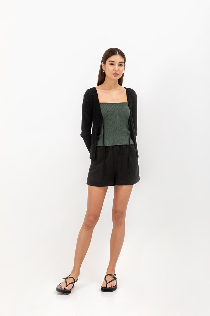 VIKI RIBBON TIE CARDIGAN