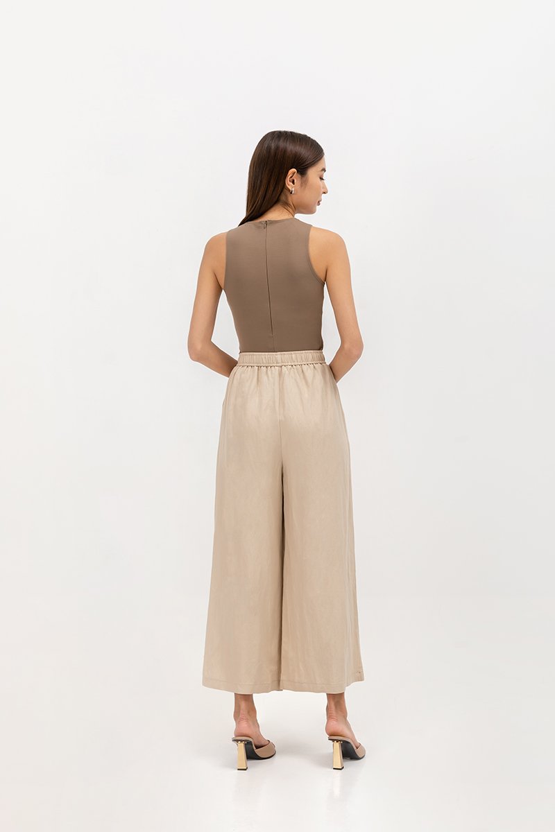 HENRY LINEN ELASTIC PANTS