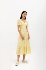 KEILANA FLUTTER SLEEVE EYELET DRESS KEILANA FLUTTER SLEEVE EYELET DRESS