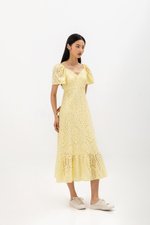 KEILANA FLUTTER SLEEVE EYELET DRESS KEILANA FLUTTER SLEEVE EYELET DRESS