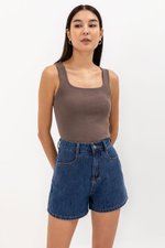 DANILA SQUARENECK KNIT TOP