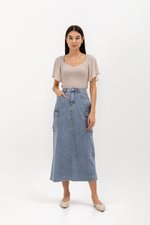 ETHAN DENIM CARGO SKIRT ETHAN DENIM CARGO SKIRT