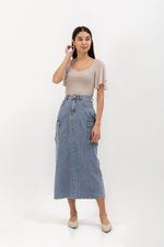 ETHAN DENIM CARGO SKIRT ETHAN DENIM CARGO SKIRT