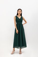 HIMA V NECK MAXI DRESS