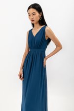 HIMA V NECK MAXI DRESS