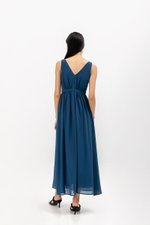 HIMA V NECK MAXI DRESS