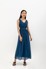 HIMA V NECK MAXI DRESS