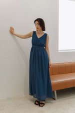 HIMA V NECK MAXI DRESS