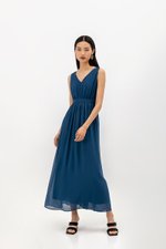 HIMA V NECK MAXI DRESS