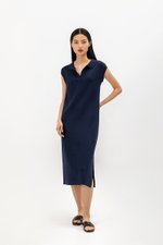 JASMIN COLLARED KNIT DRESS