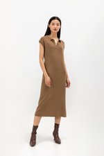JASMIN COLLARED KNIT DRESS