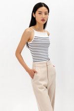 CARLOTTA STRIPED KNIT TOP