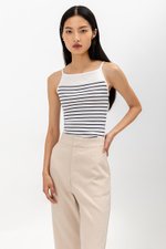 CARLOTTA STRIPED KNIT TOP
