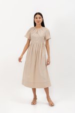 JANICA NOTCHED COLLAR DRESS