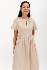 JANICA NOTCHED COLLAR DRESS