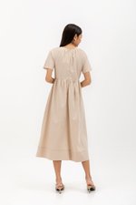 JANICA NOTCHED COLLAR DRESS