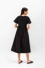 JANICA NOTCHED COLLAR DRESS