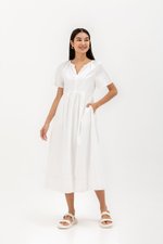 JANICA NOTCHED COLLAR DRESS