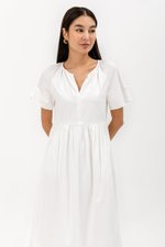 JANICA NOTCHED COLLAR DRESS