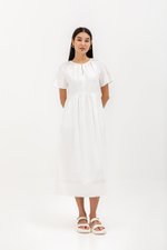 JANICA NOTCHED COLLAR DRESS