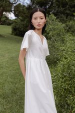 JANICA NOTCHED COLLAR DRESS