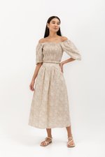 SYLVANI PRINTED FLARE SKIRT