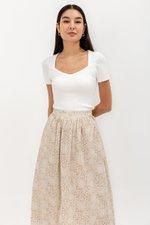SYLVANI PRINTED FLARE SKIRT