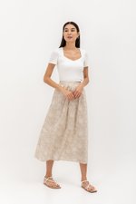 SYLVANI PRINTED FLARE SKIRT
