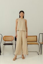 HENRY LINEN ELASTIC PANTS