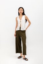 DWYN REVERSIBLE RIBBON TIE TOP