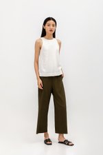 DWYN REVERSIBLE RIBBON TIE TOP